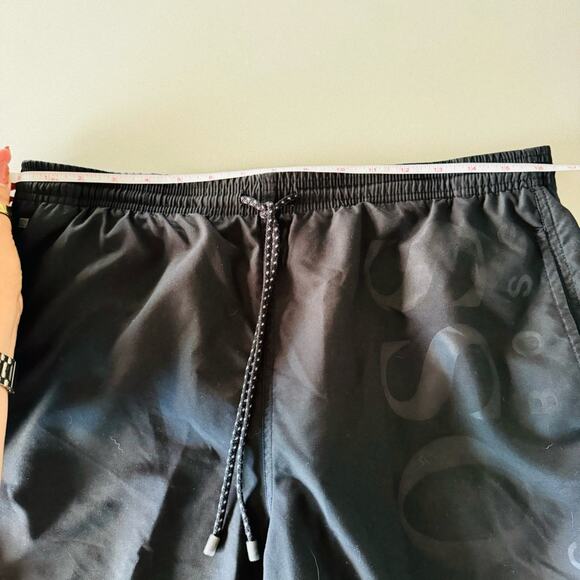 MENS HUGO BOSS Black Casual Athletic Tie Waist Transitional Swim Board Shorts S - Picture 11 of 14